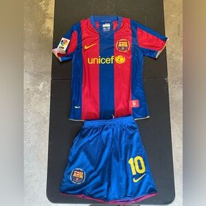 Kids Retro Barcelona 07/08 Jerseys